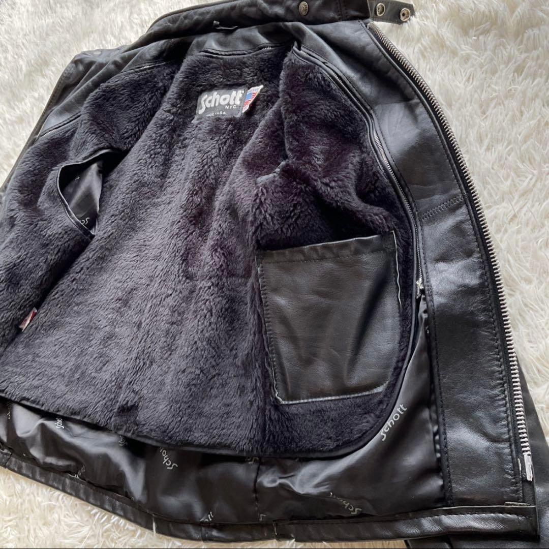 【hiro】美品 schott 641 レザージャケット