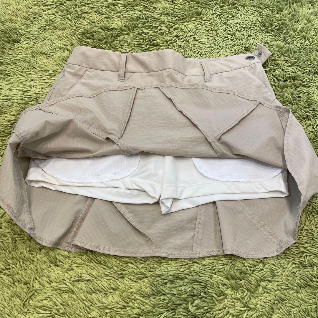 DESCENTE GOLF デサントゴルフ スカート フリル ブラウン系 M