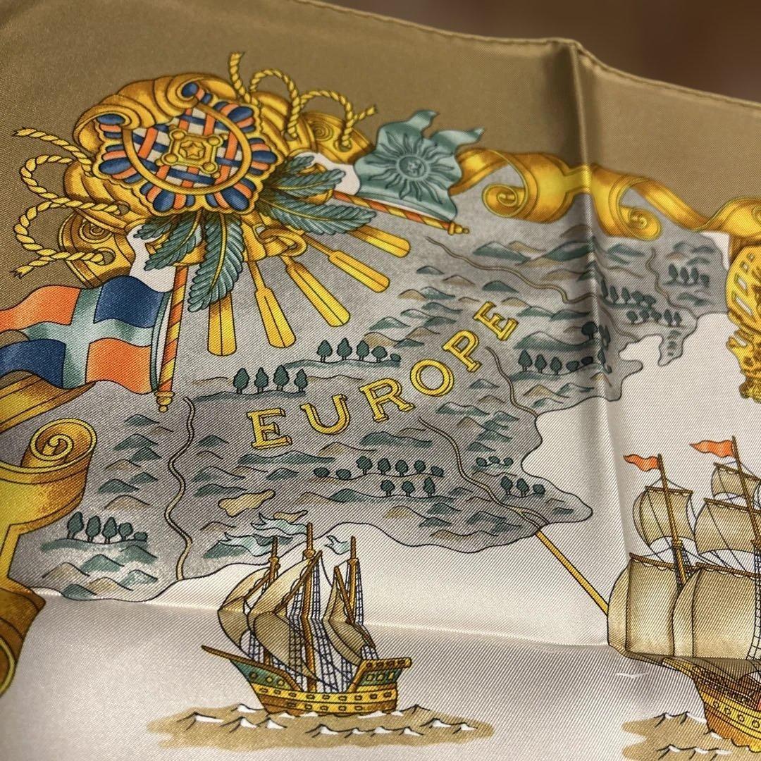 エルメス　スカーフ　VOILES DE LUMIERE 光の帆船
