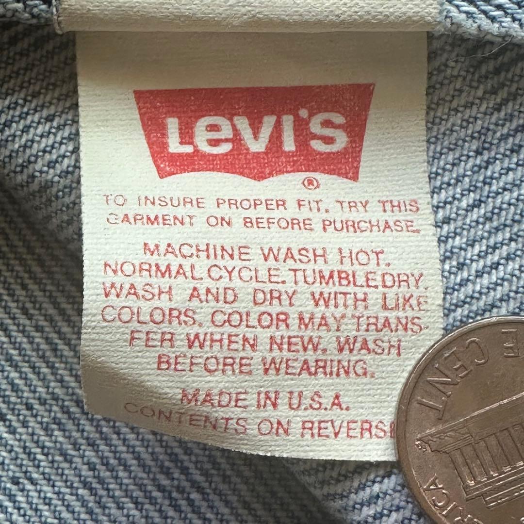 【希少】90s Levi's デニムジャケット 70505 1st 大戦モデル