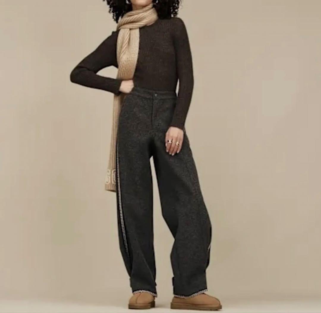 【UGG】ニット帽＆マフラーセット＊white pepper＊新品正規品