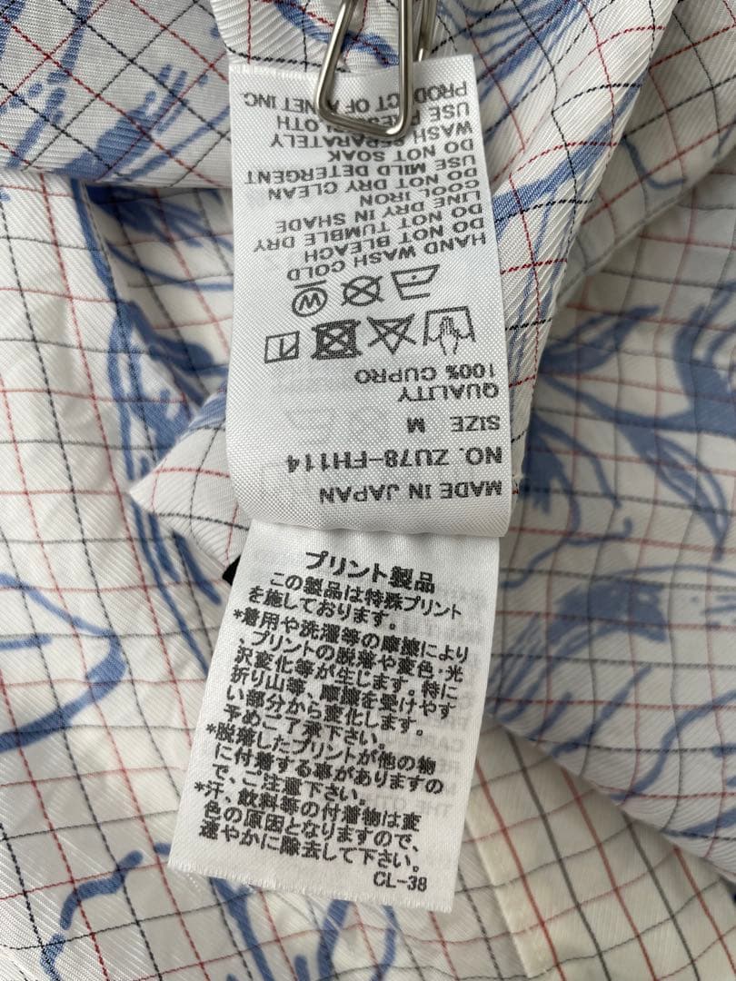 ZUCCa ドローイング 花柄 ワンピース M 日本製 ズッカ 3way