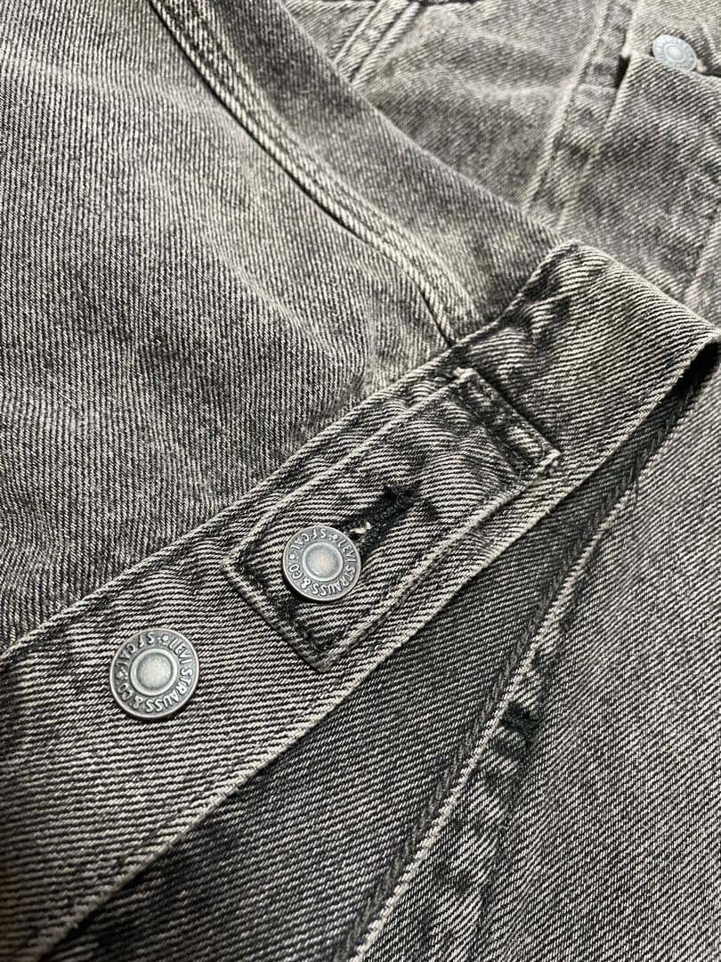 Levi's ブラックデニムジャケット XL ビックＥ　ビックサイズ