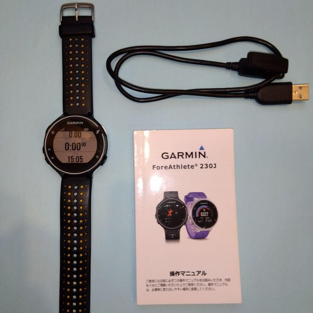 ​【美品・ベルト新品】GARMIN 230J & アシックス M白T【セット】
