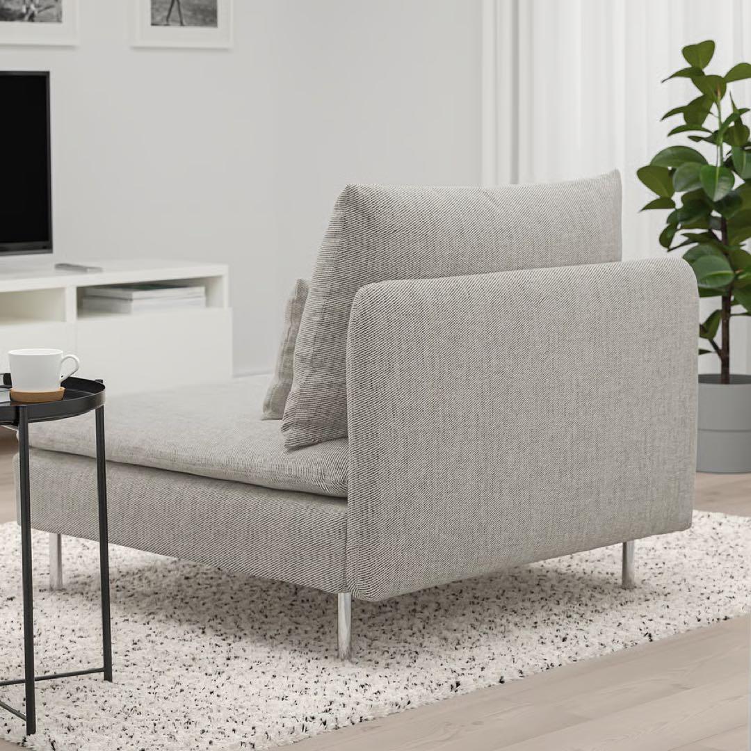 【極美品】IKEA ソーデルハムン　1人掛けソファセクション