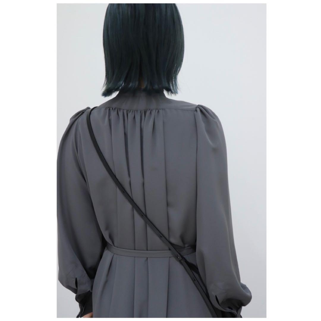 【1度着用のみ美品】 ハイク タフタドレス 23SS ロングシャツワンピース