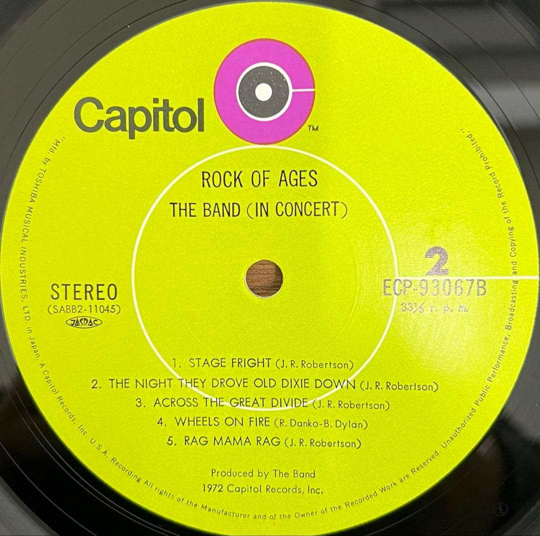 【2LP/帯付】Rock Of Ages The Band In Concert