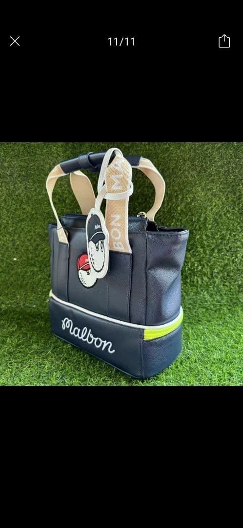 新品Malbon Golf マルボンゴルフ カートバック ハンドバッグ ホワイト