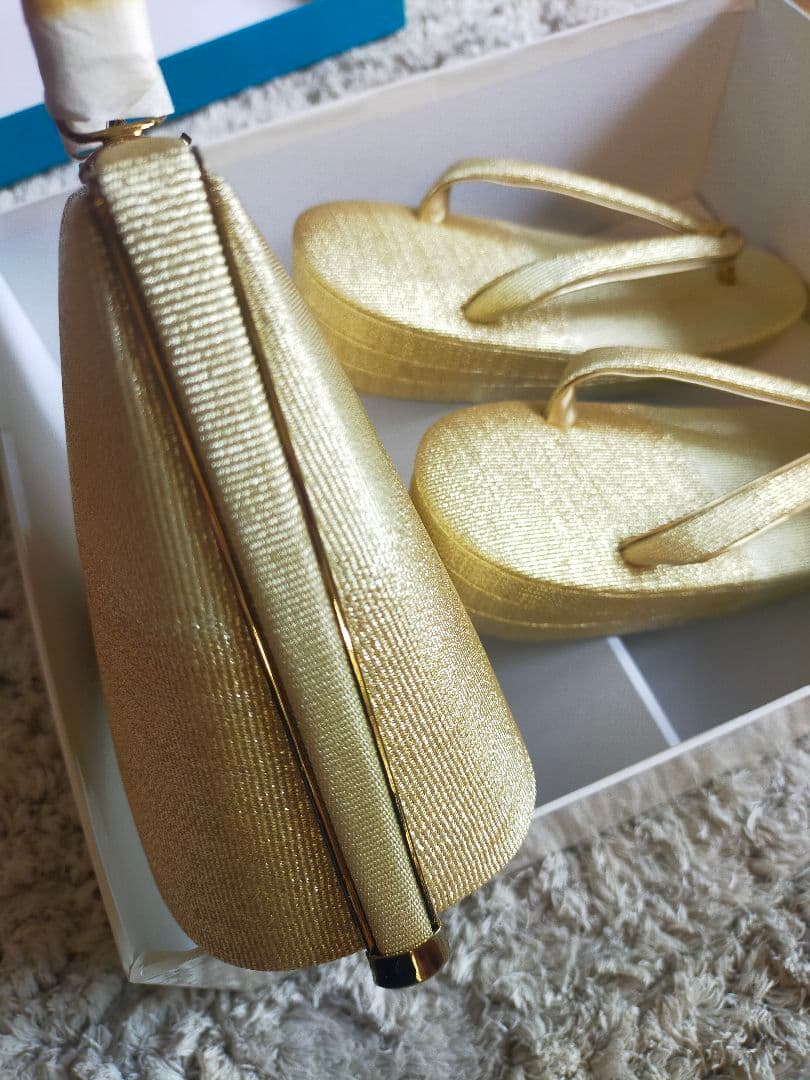 高級 新品 礼装和装バッグと草履セット