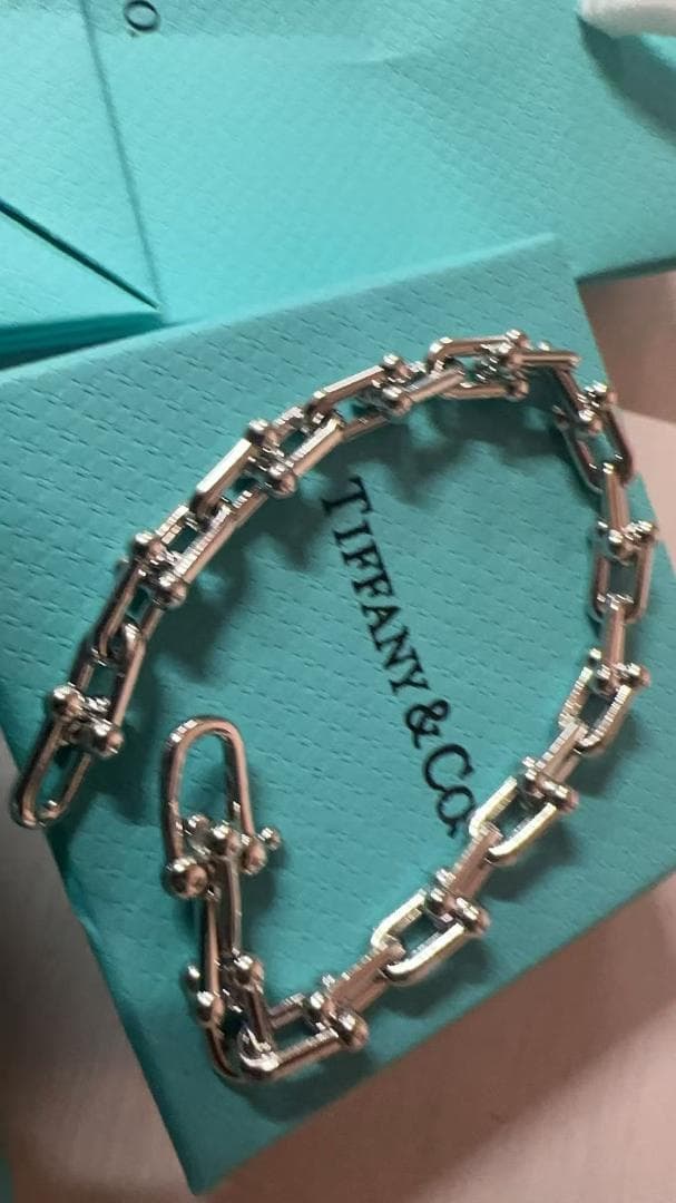 極美品 Tiffany & Co. シルバーチェーンブレスレット