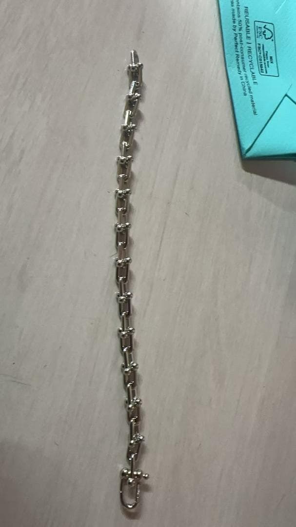 極美品 Tiffany & Co. シルバーチェーンブレスレット