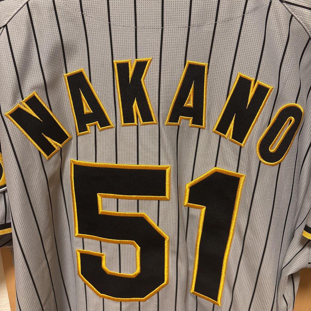 阪神タイガース　中野拓夢　ハイクオリティユニフォーム（ビジター）O（XL）
