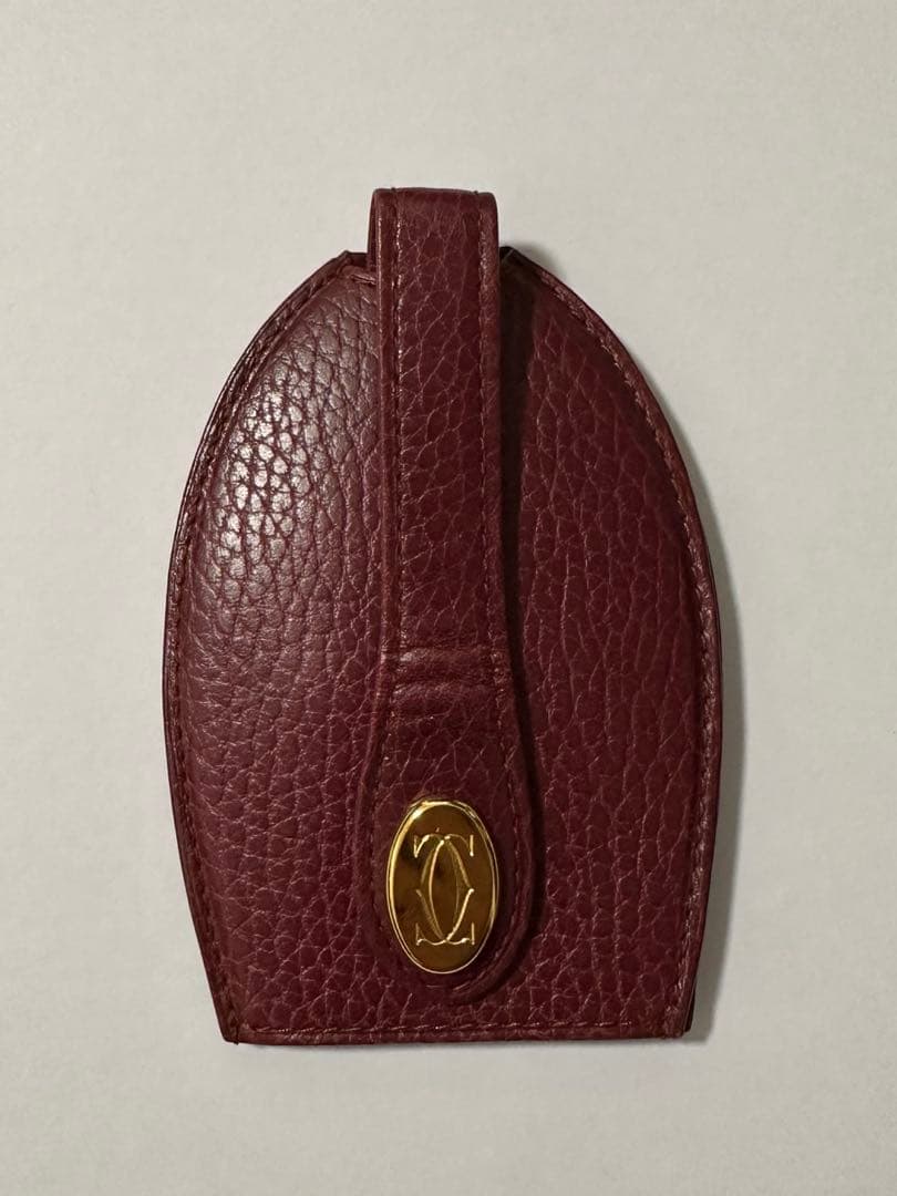 Cartier カルティエ バーガンディ レザー 本革 キーケース