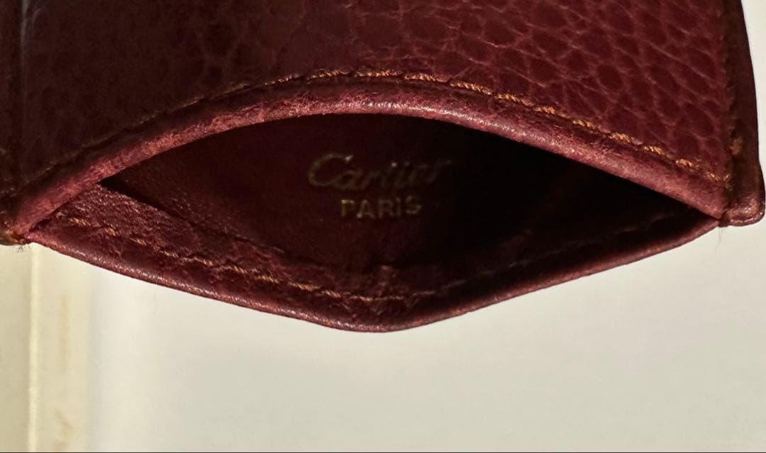Cartier カルティエ バーガンディ レザー 本革 キーケース