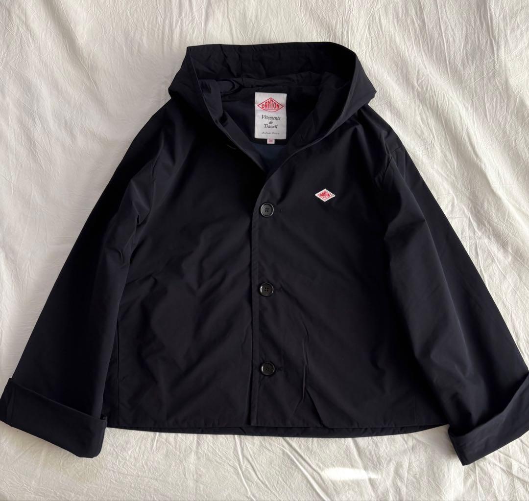 新品 DANTON ダントン フードジャケット 36 ネイビー