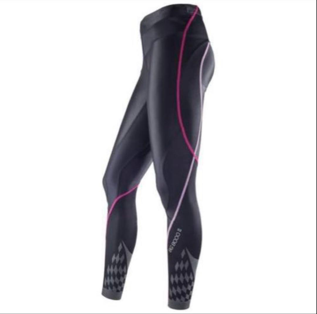 mizunoバイオギア ロングタイツ レディース　Ｓサイズ　ブラック×パープル