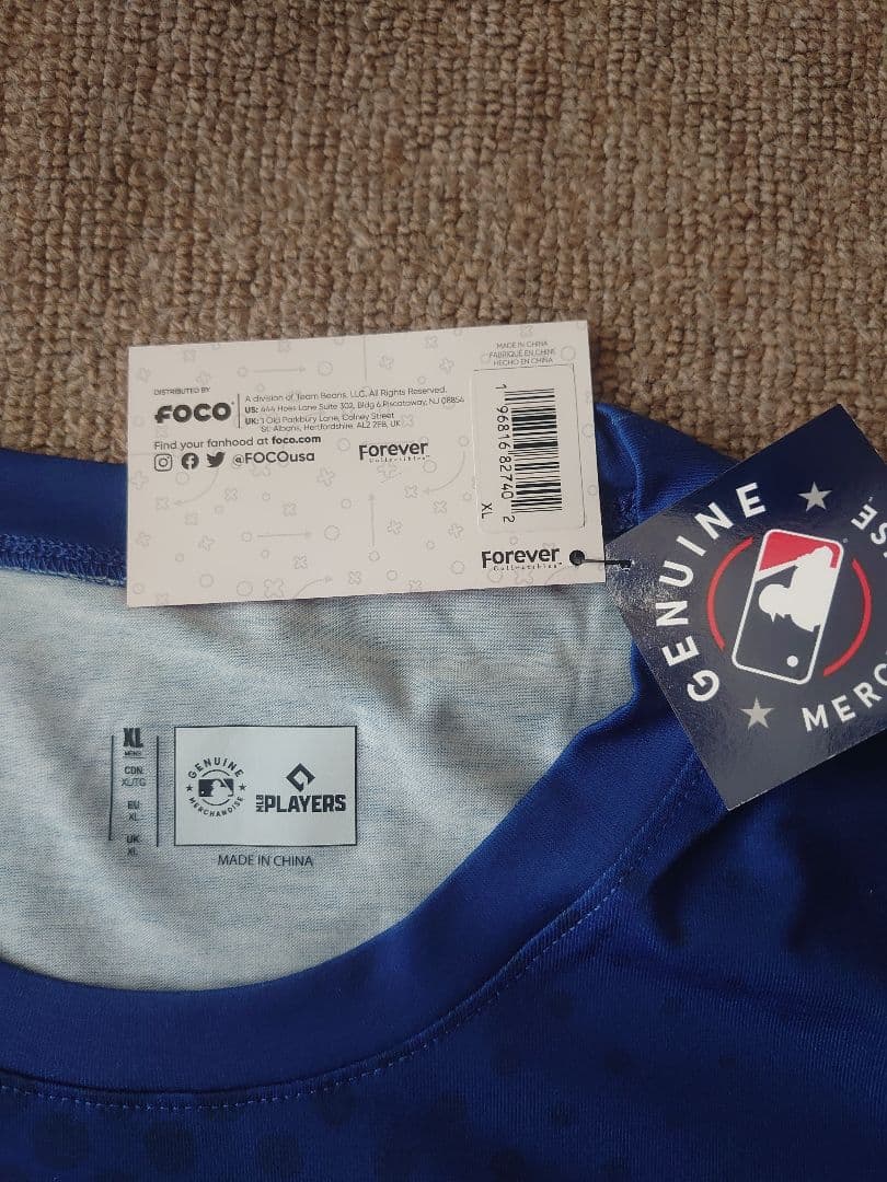 FOCO 大谷翔平 ドジャース Tシャツ XL 青 新品 未使用 3枚セット