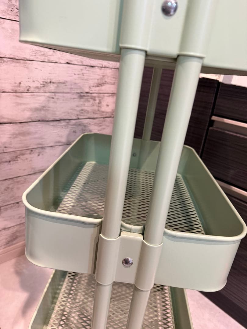 IKEA RÅSKOG（ロースコグ）大サイズ 蓋（木製天板）付き