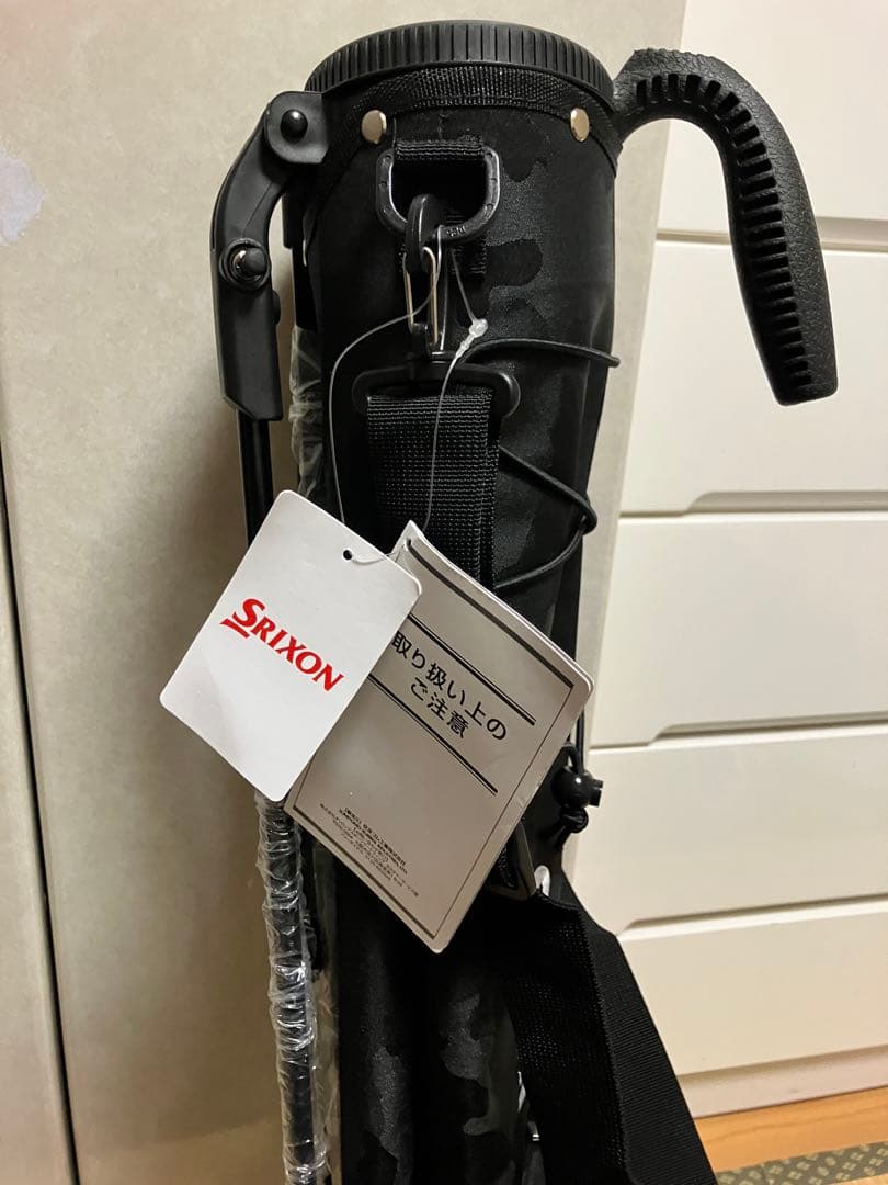ぽ*ゃ様 ゴルフ スタンドバッグ セルフバッグ クラブバッグ ブラック迷彩柄　新