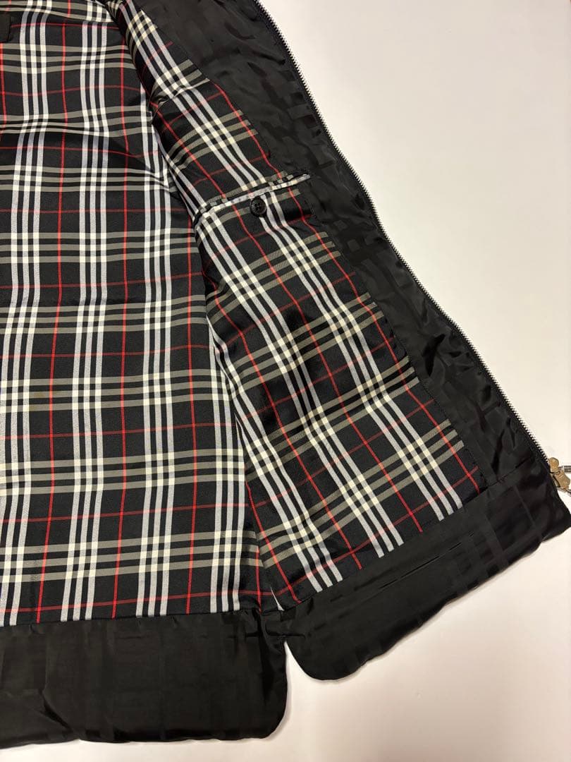 美品✨ 【BURBERRY BLACKLABEL】 ダウンベストノバチェック柄