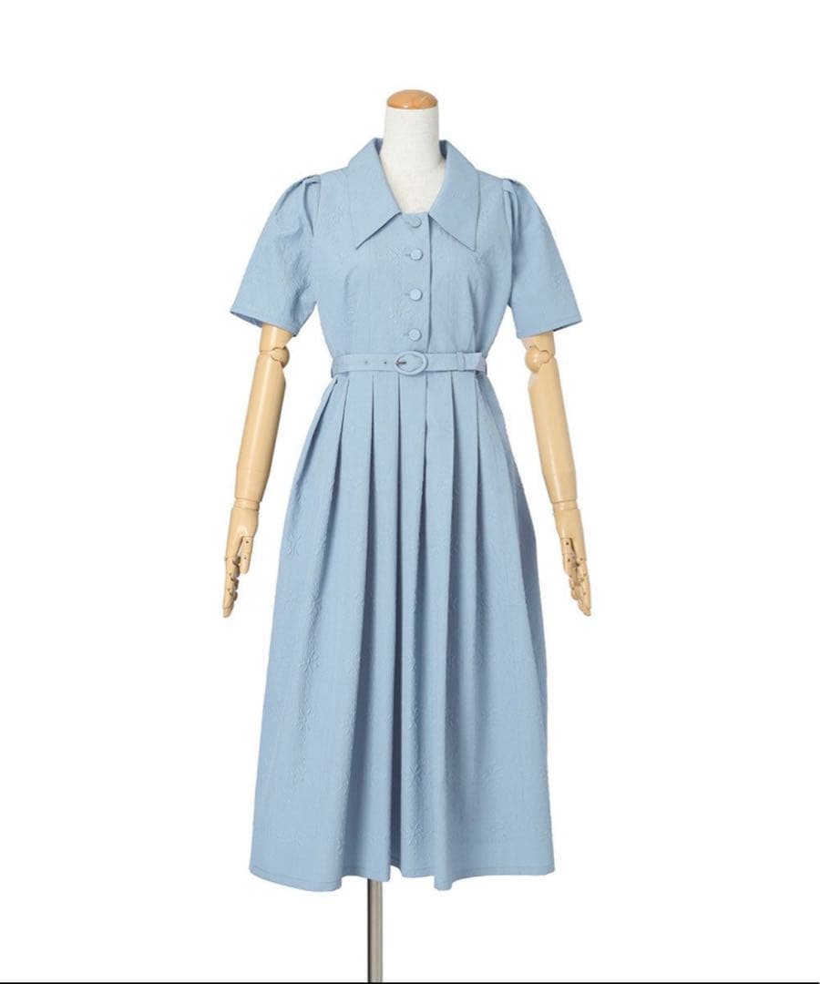 新品タグ付き an another angelus タイル風エンボス柄ワンピース