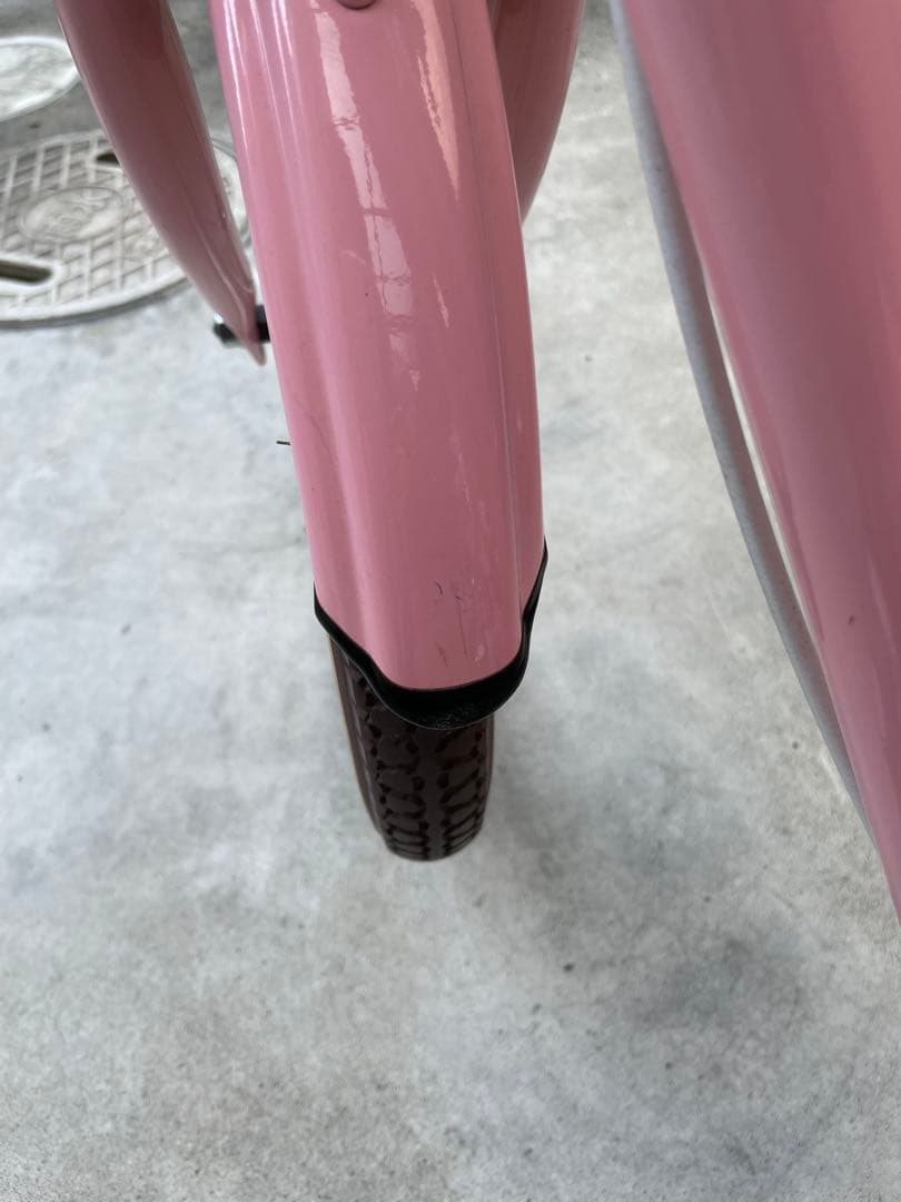 アサヒサイクル　子供用自転車 ピンク バスケット・補助輪付き18インチ　点検済み