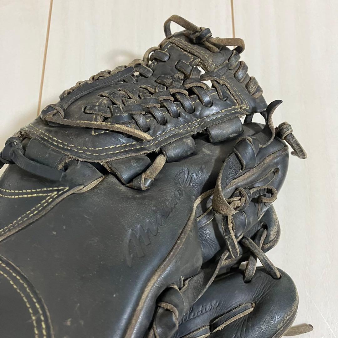 ミズノプロ　硬式グローブ　野球　ブラック　キップレザー