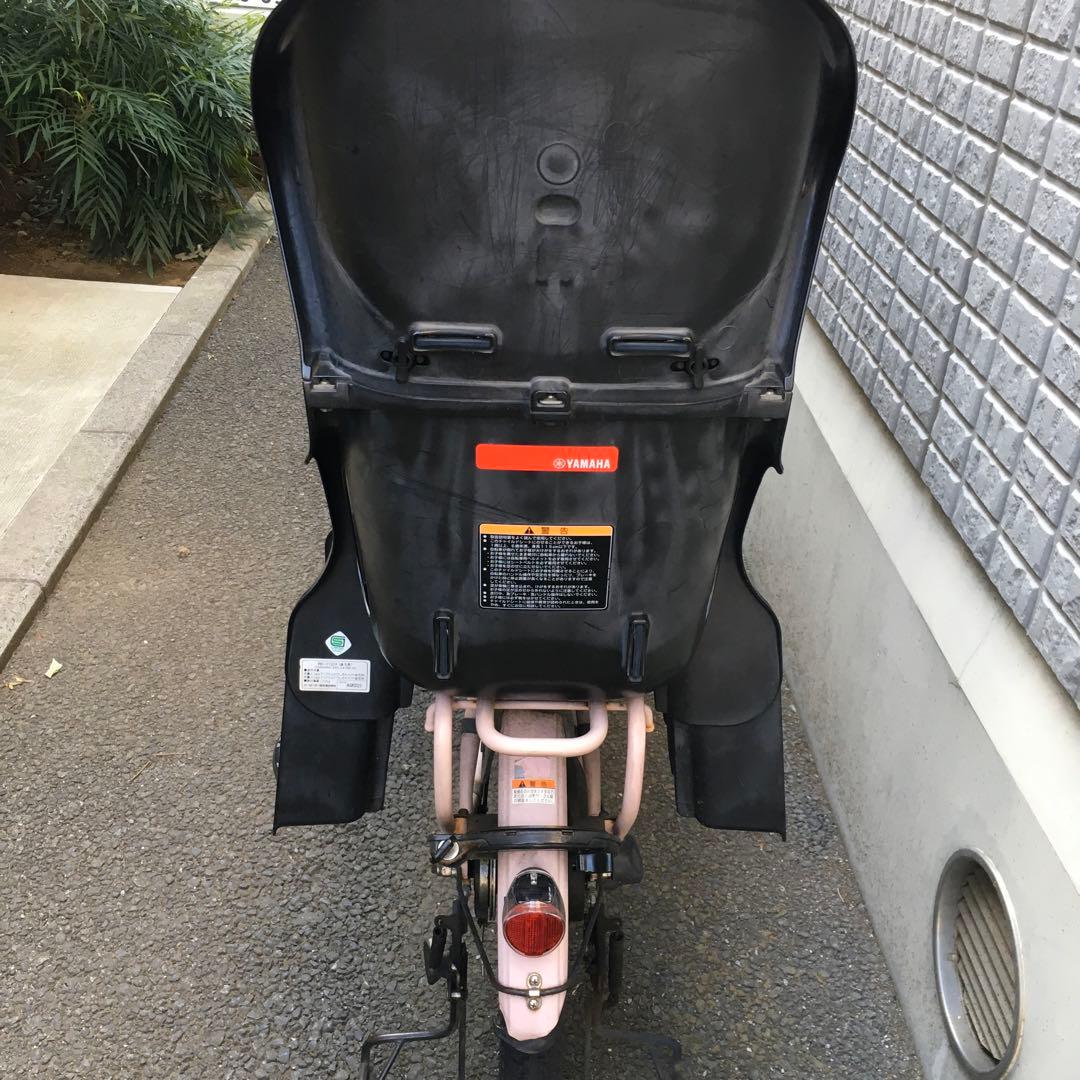 ピンク 電動アシスト自転車 チャイルドシート2つ付き ヤマハ