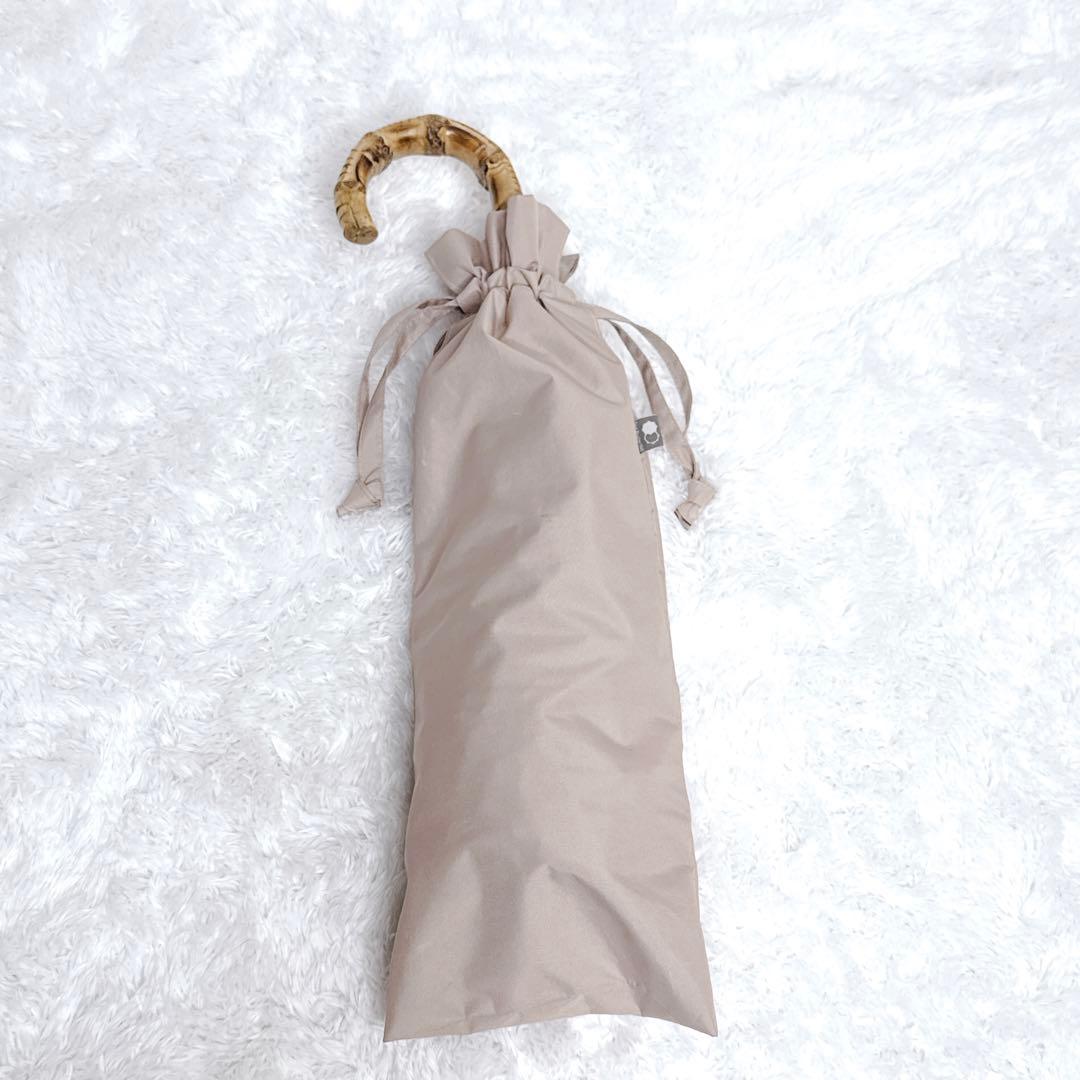 美品✨ サンバリア100 折り畳み日傘 2段折 フリル ピンク 日傘 曲がり手元