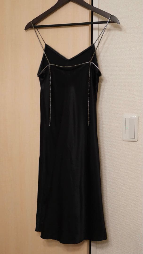 Helmut Lang ブラックキャミシルクワンピース