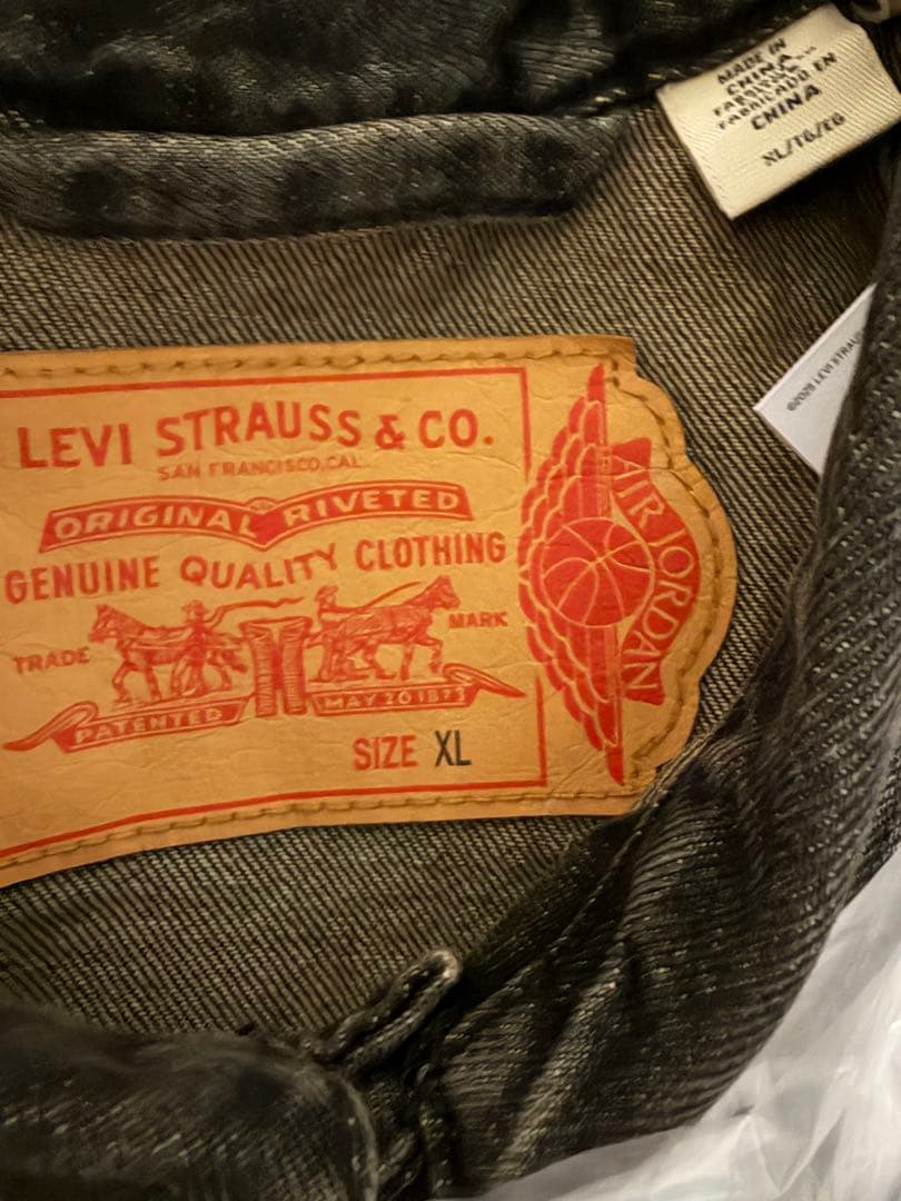 Levi's JORDAN ブラックデニム ジャケット XL