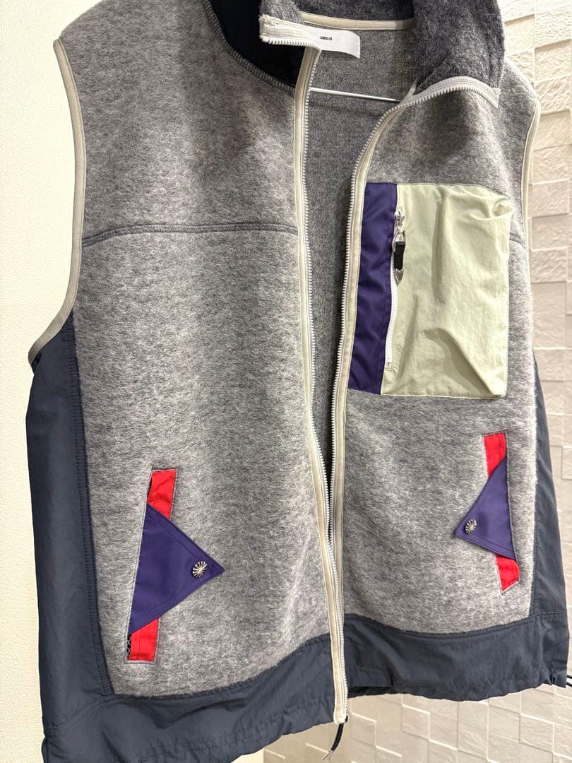 【美品】TOGA VIRILIS ウール ジャージ ベスト 50 グレー