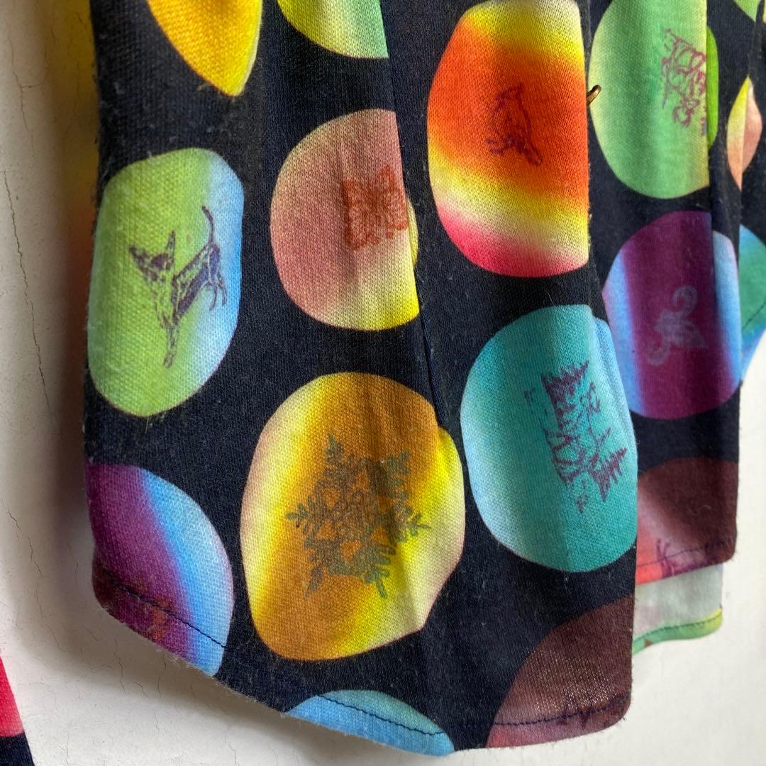 Todd oldham シャツ カラフル ドット USA製 vintage
