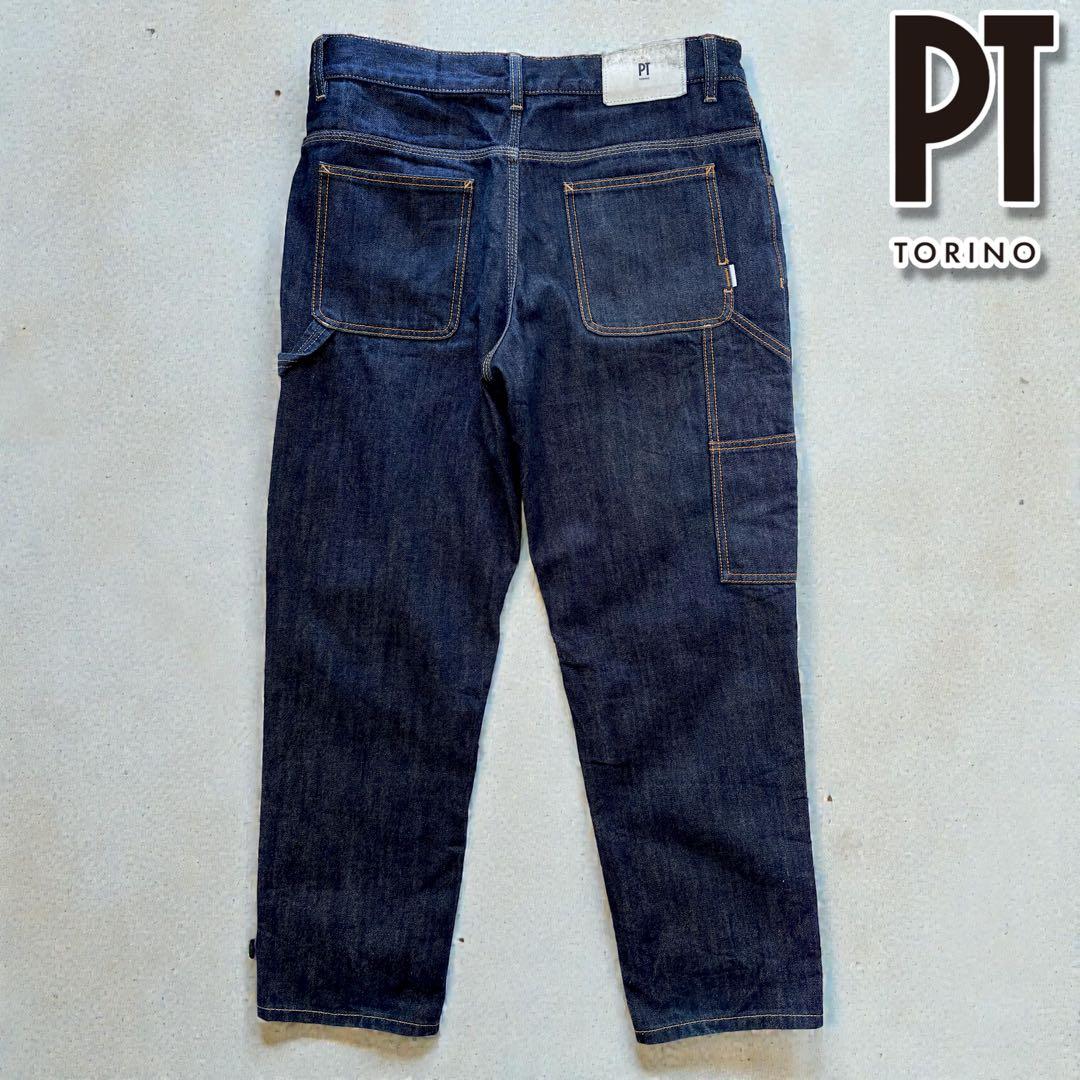 極美品 PT TORINO DENIM REBEL WORK 32 濃紺 綿 M