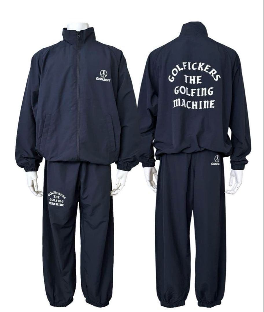 ゴルフィッカーズ Nylon Training セットアップ Navy L