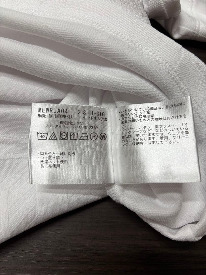 musingswear ホワイトポロシャツ