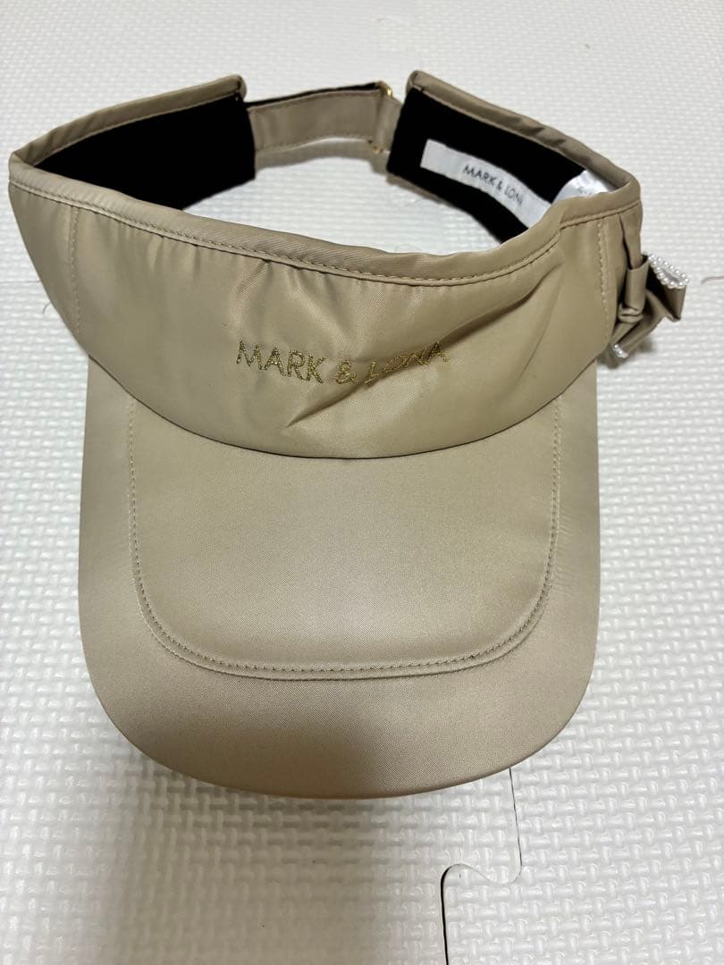 MARK & LONA バイザー サイズS ブラック&ベージュ