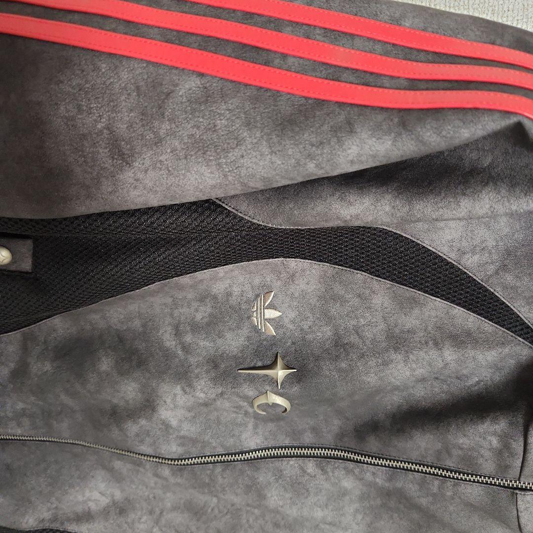 新品adidas x Thug Club PU Leather Jacket