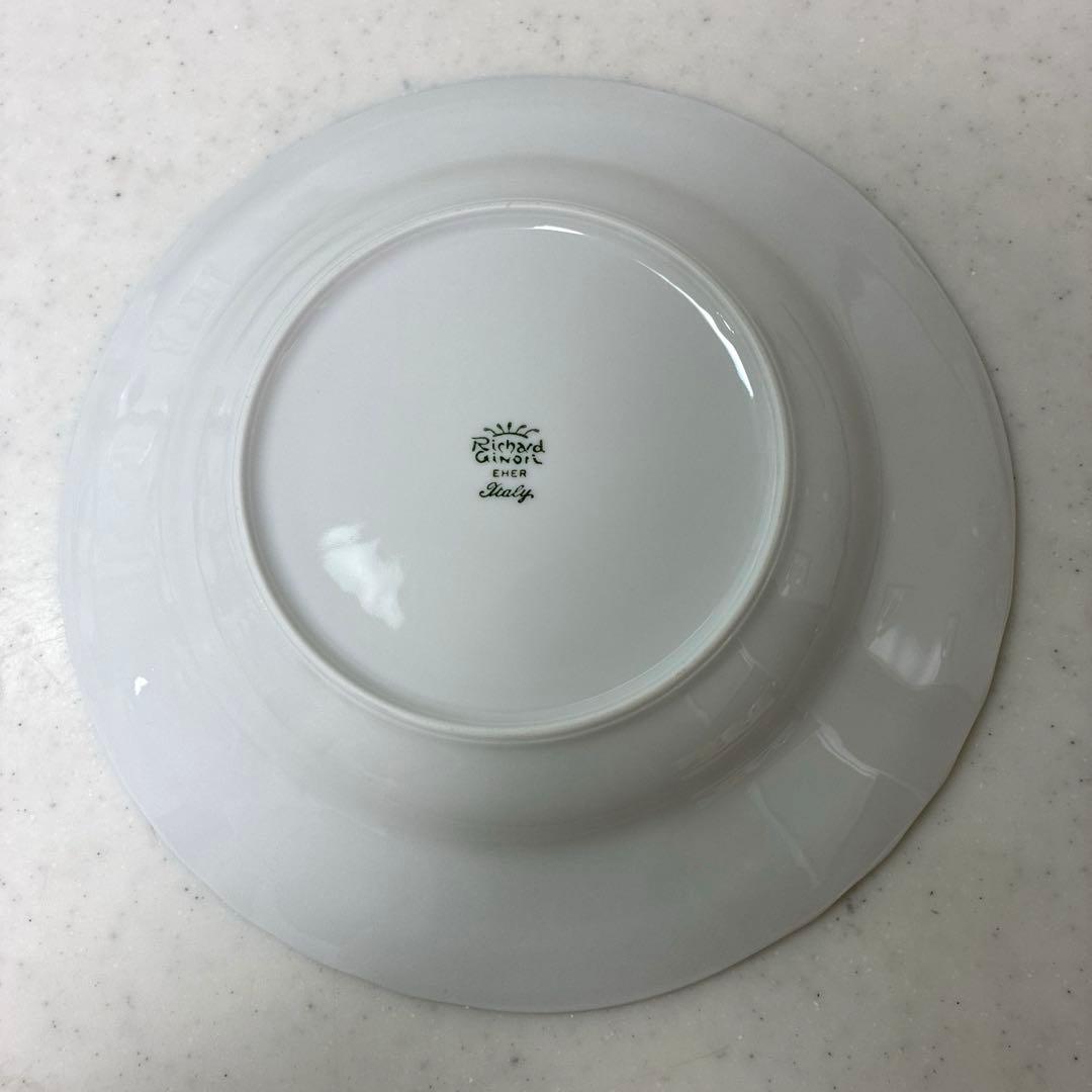 【未使用】リチャードジノリ　ベッキオホワイト　スープ・パスタ皿23.5cm×2枚