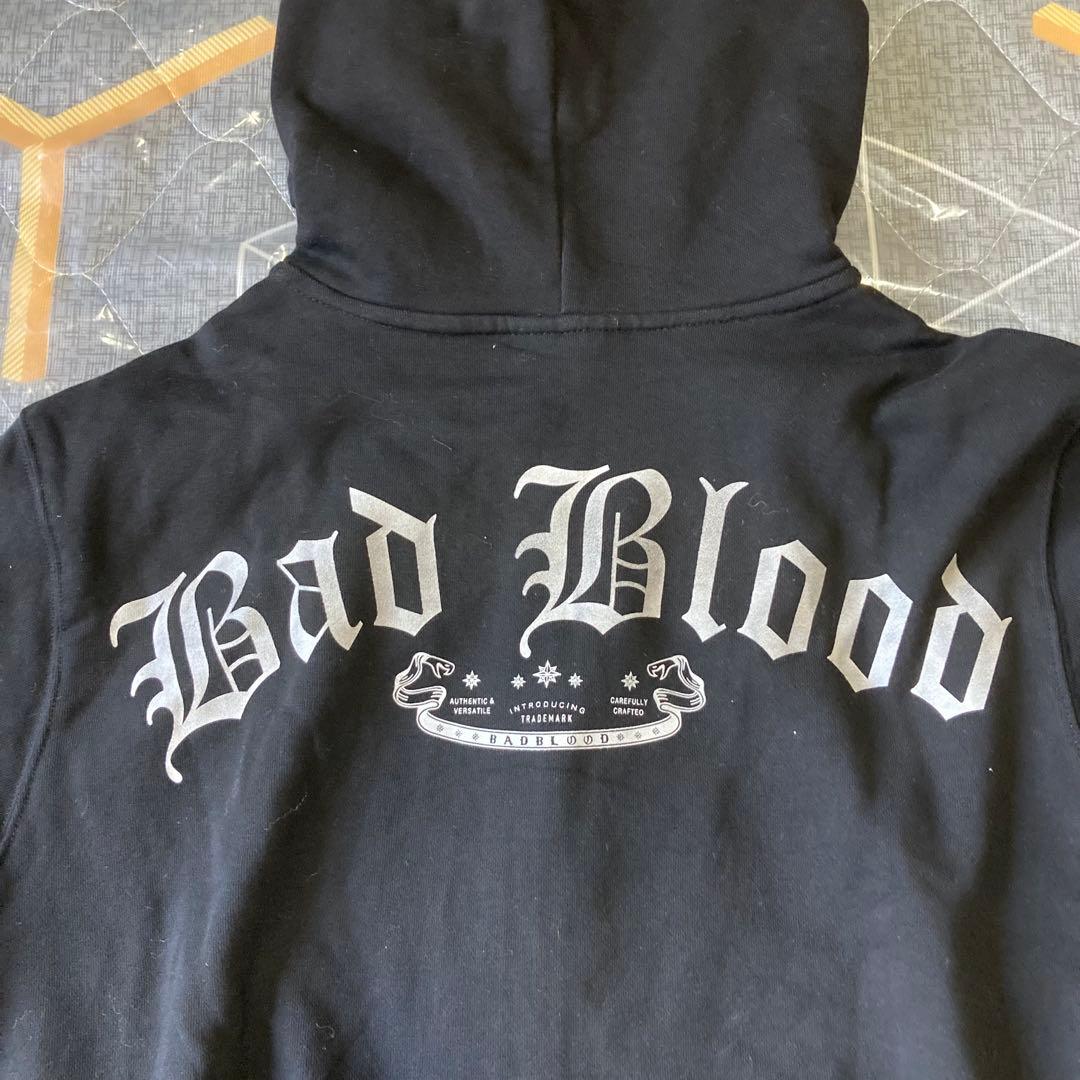 BADBLOOD ジップアップパーカー ブラック