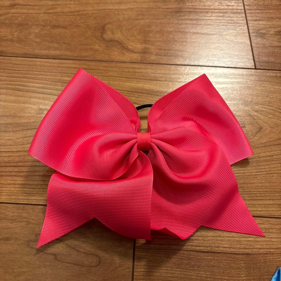 子供用　POMCHE ポムシェ　チアダンス　 PEACH リボン付き