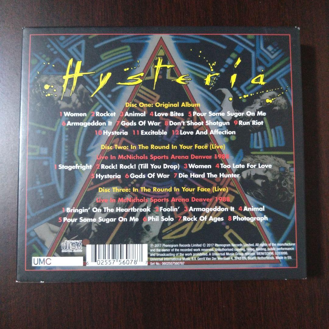 デフ・レパード　アドレナライズ、ヒステリアなど名盤3アルバム　まとめ売り