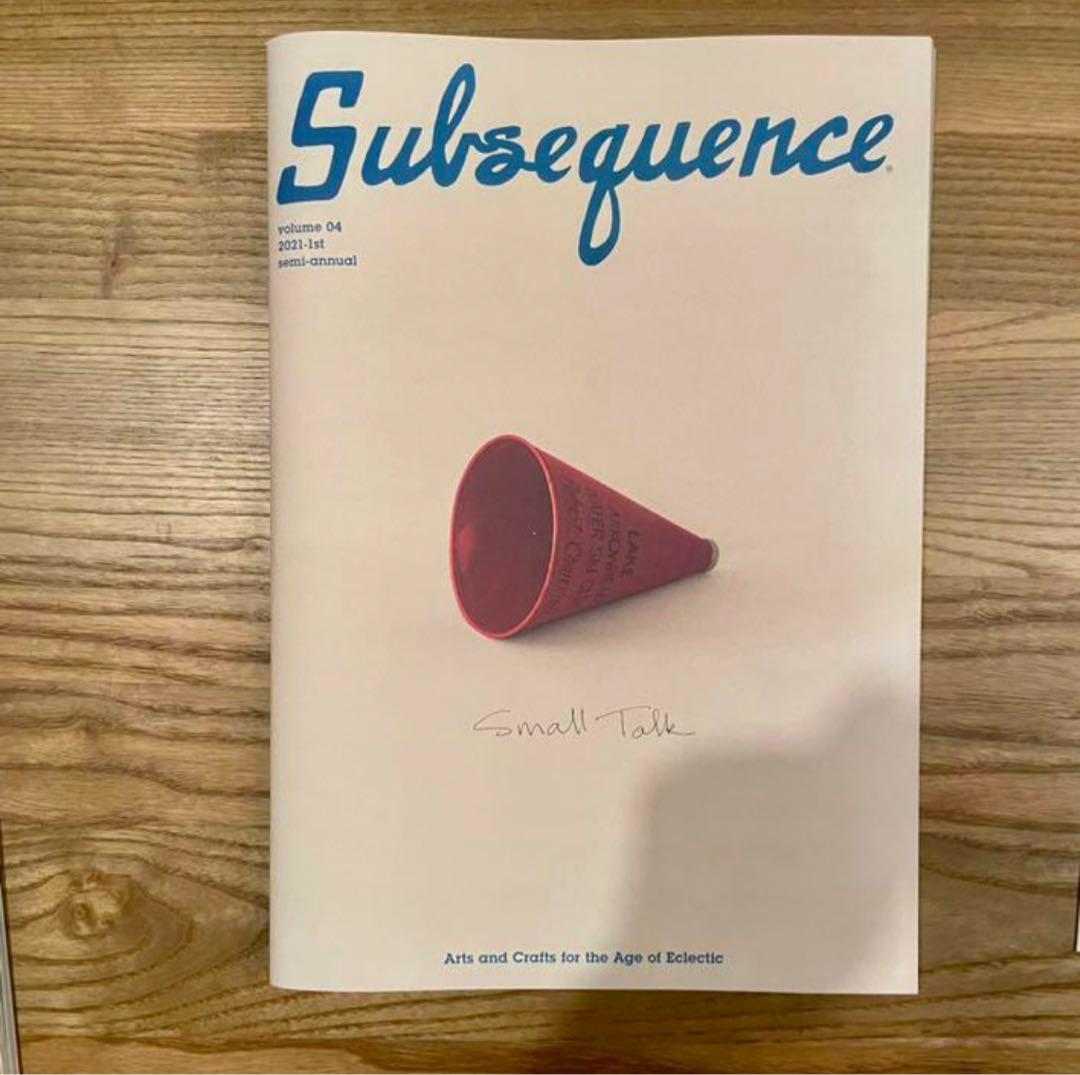 subsequence magazine vol.2～4 zine付き