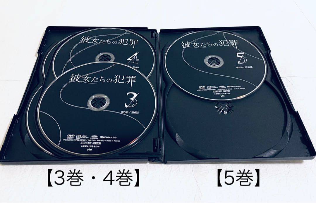 彼女たちの犯罪　【全5巻】　レンタル版DVD 全巻セット　前田敦子