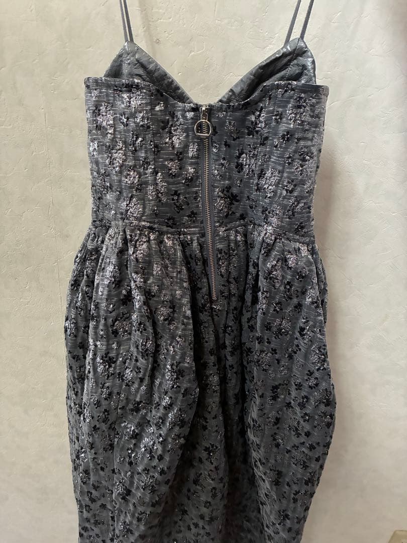 maison special グレー系花柄キャミワンピース 38サイズ
