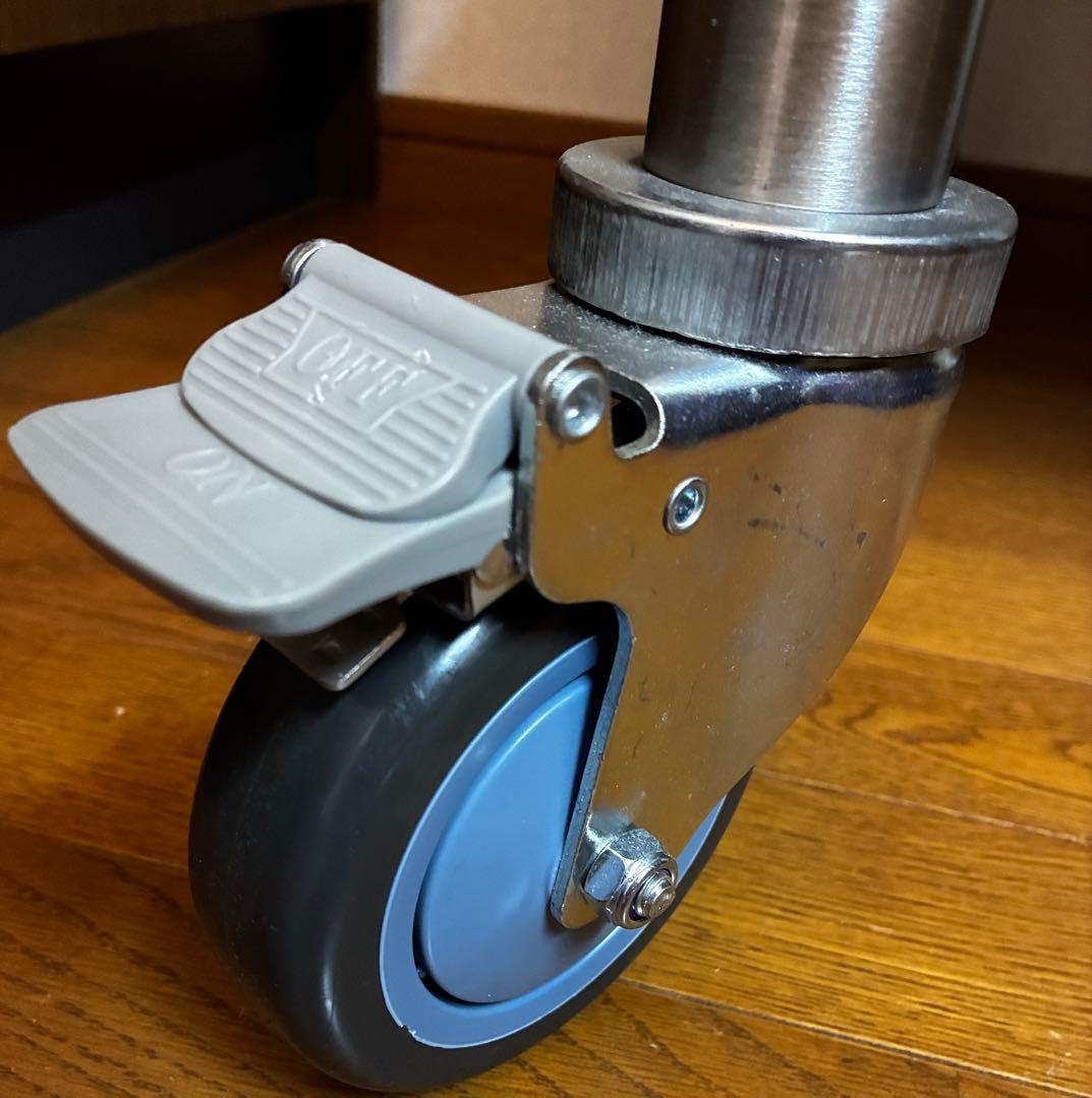 【今だけセール】ステンレス作業台キャスター750×600×800 板厚1.2mm