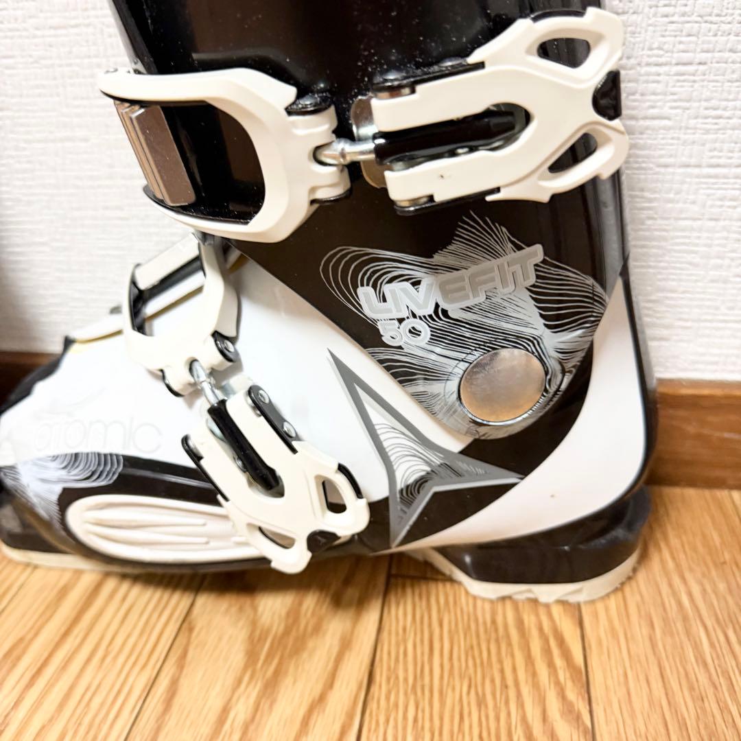 ■アトミック140cm ■スキーセット■板140 靴23-23.5/ストック