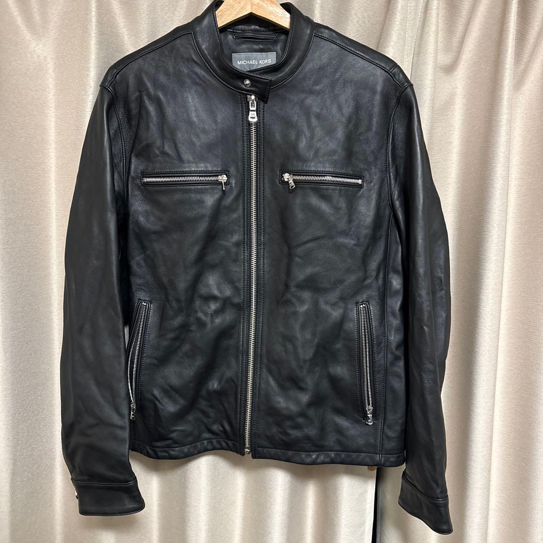 MICHAL KORS シングルレザージャケット sizeM