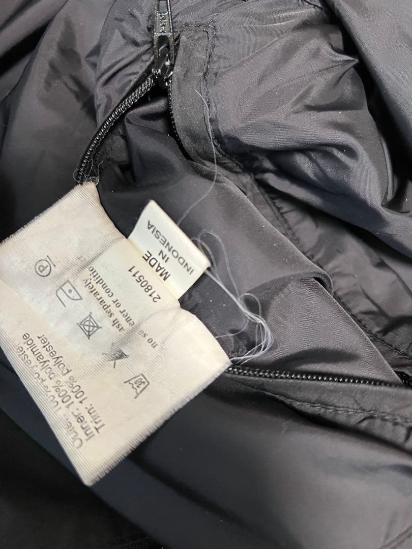 Barbour バブアー ナイロンジャケット L 紺 リペア済 ビデイル型