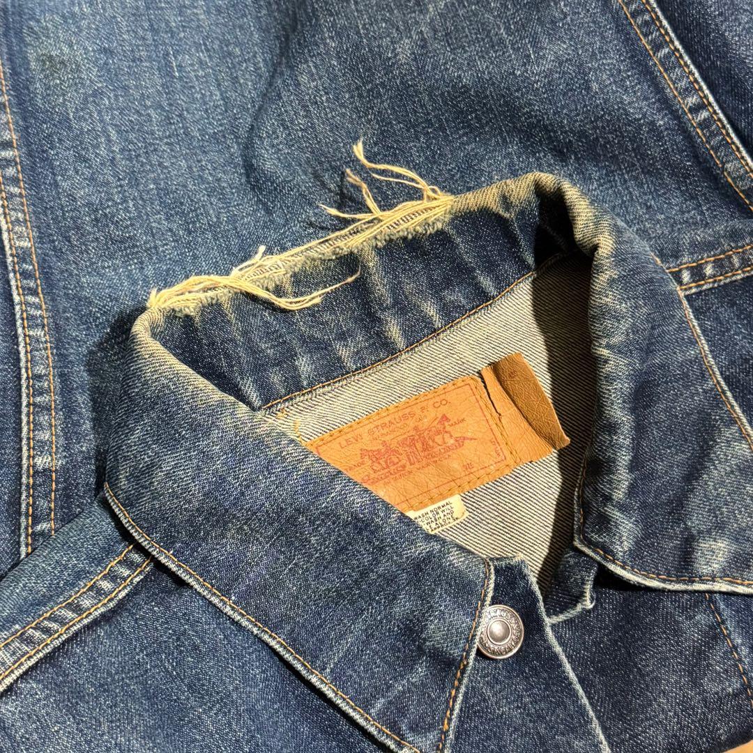 70s 米国製 Levi's リーバイス 70505 デニムジャケット ケアタグ